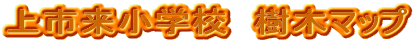 上市来小学校　樹木マップ